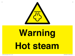 Warning Hot steam